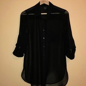 Black Button Up blouse